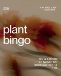Plant bingo @ Keg & Lantern (Greenpoint) | Oct 14