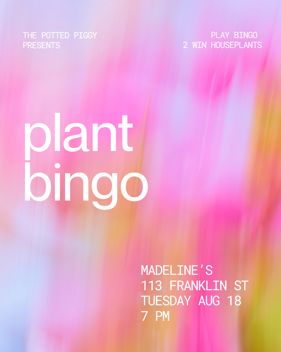 Plant Bingo Night @ Madeline's (Greenpoint) | Aug 18