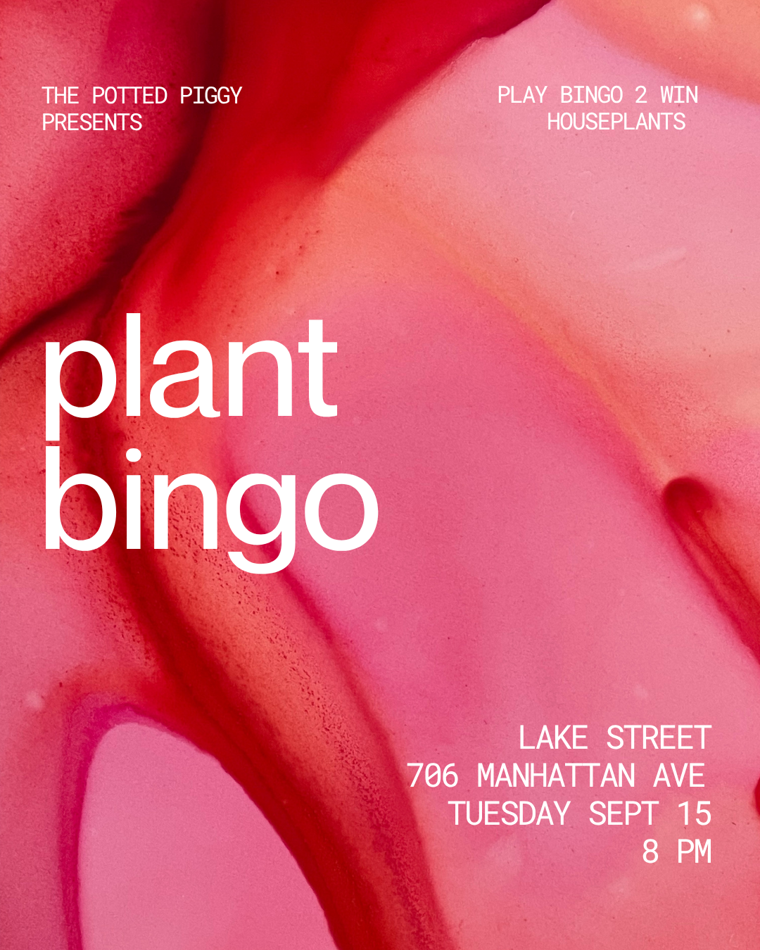 Plant bingo @ Lake Street (Greenpoint) | Sept 15